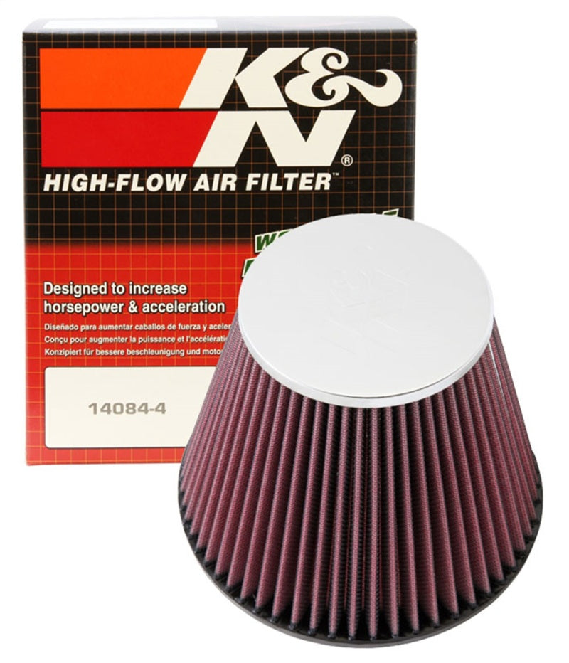 K&N Engineering Round Tapered Universal Air Filter 6-inch Flange for Automotive Applications