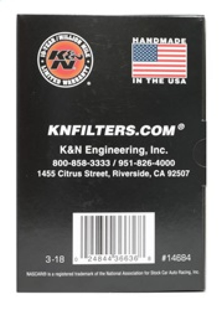 K&N Engineering Universal Round Clamp-On Air Filter 3-Inch Flange, 6-Inch Base OD, 4.625-Inch Top OD, 3-Inch Height