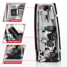 Load image into Gallery viewer, ANZO 1999-2000 Cadillac Escalade LED Tail Light Assembly with Chrome Housing – Red and Clear Lens (Pair)