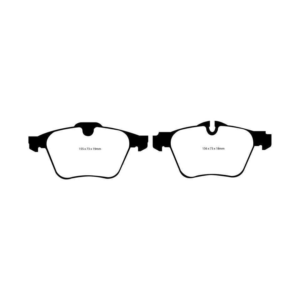 EBC Yellowstuff Brake Pads for Jaguar XF 3.0 Supercharged * Performance Street and Track Use