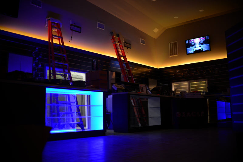 Oracle Lighting Exterior Black Flex LED 12-Inch RGB ColorSHIFT Strip – Waterproof, Cuttable, and Easy to Install