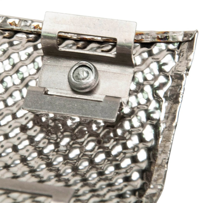 DEI Pipe Shield 6in x 12in - High-Temperature Stainless Steel Heat Barrier for Automotive Applications