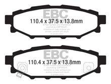 Load image into Gallery viewer, EBC Greenstuff 2000 Series Sport Brake Pads for Subaru Legacy and BRZ - Part Number EBCDP21584
