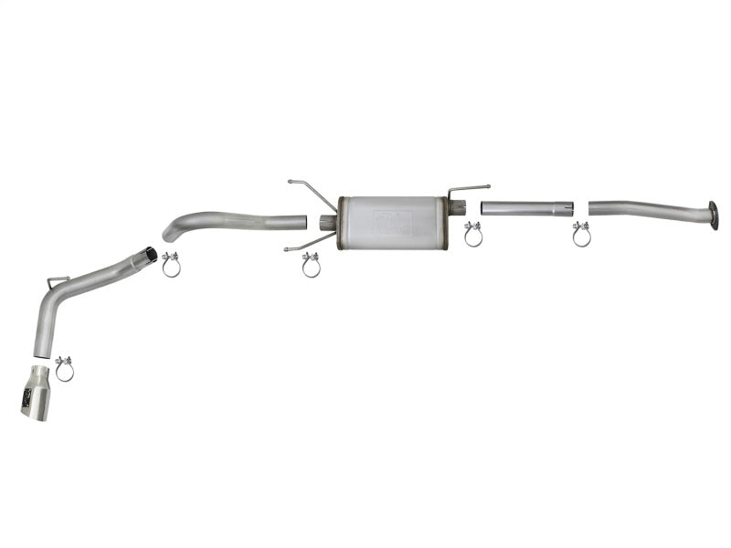 aFe MACH Force-Xp 2-1/2 inch Stainless Steel Cat-Back Exhaust System for Toyota Tacoma 2016-2023 with Polished Tips