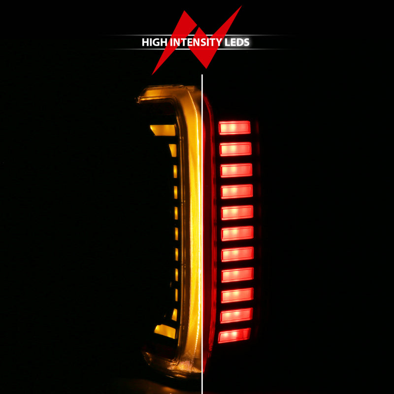 ANZO Z-Series Full LED Tail Lights for Toyota Tundra 2022-2024, Smoke Lens - Pair