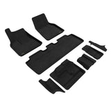 3D MAXpider KAGU Series Custom Fit All-Weather Floor Mats for Tesla Model Y (2021-2024), Black