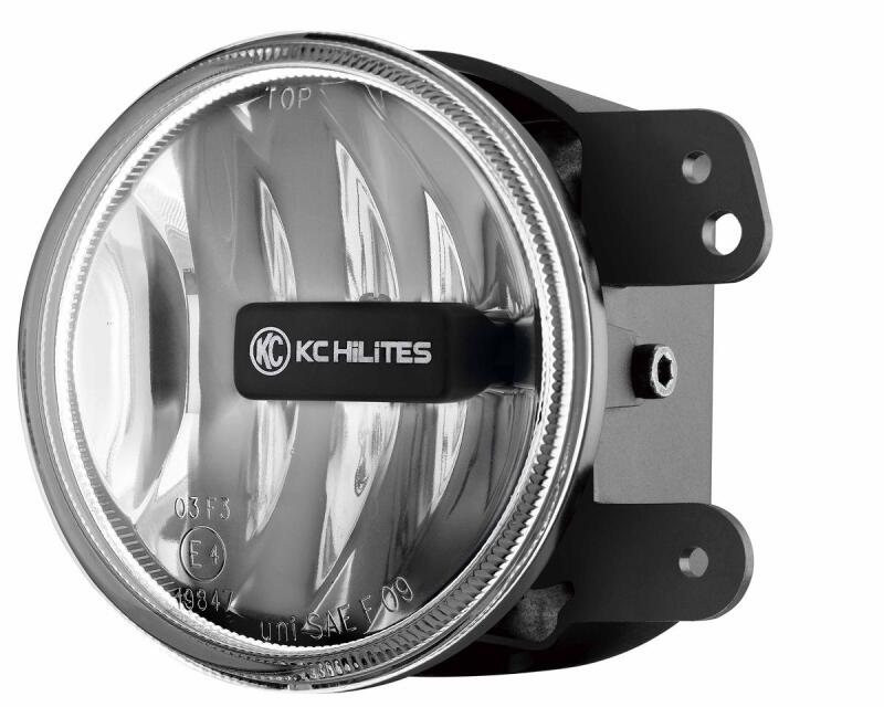 KC HiLiTES 10-18 Jeep JK Gravity G4 4-inch LED Fog Light with Clear Beam