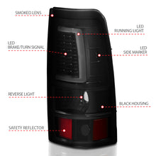 Load image into Gallery viewer, ANZO 2003-2006 Chevy Silverado 1500 LED Taillights with Smoke Lens and Black Housing
