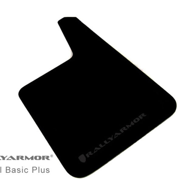 Rally Armor Basic Plus Black Mud Flap Set with Application-Specific Hardware - Part Number: ralMF20-BAS-BLK