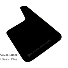 Load image into Gallery viewer, Rally Armor Basic Plus Black Mud Flap Set with Application-Specific Hardware - Part Number: ralMF20-BAS-BLK