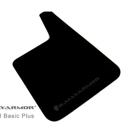 Rally Armor Basic Plus Black Mud Flap Set with Application-Specific Hardware - Part Number: ralMF20-BAS-BLK