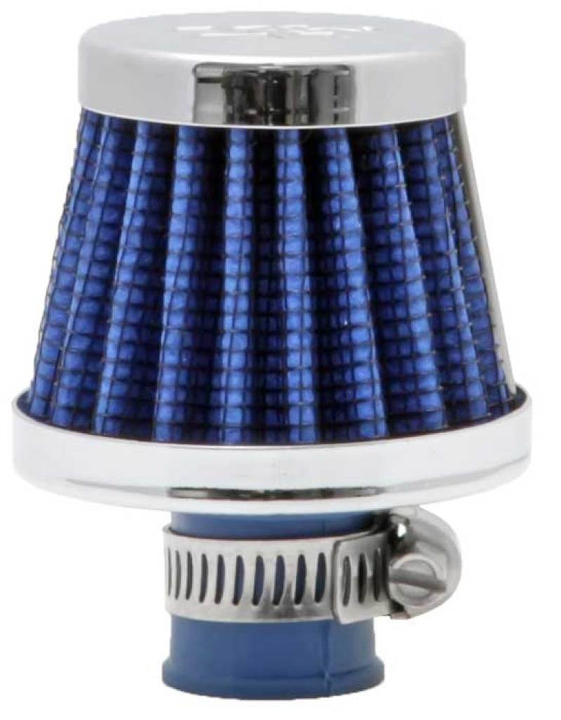 K&N Engineering 62-1600BL Blue Crankcase Vent Filter with Chrome Top and Base