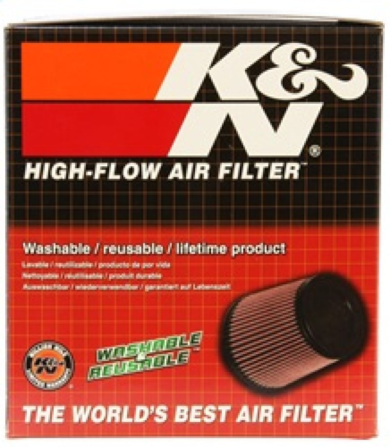 K&N Engineering Universal Oval Clamp-On Air Filter Part KNNU-1500 * 2 3/4 Inch Flange, 6 1/4 Inch Length, 4 Inch Width, 5 Inch Height