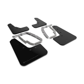 Rally Armor 17-23 Tesla Model 3 Black UR Mud Flap with Metallic Black Logo