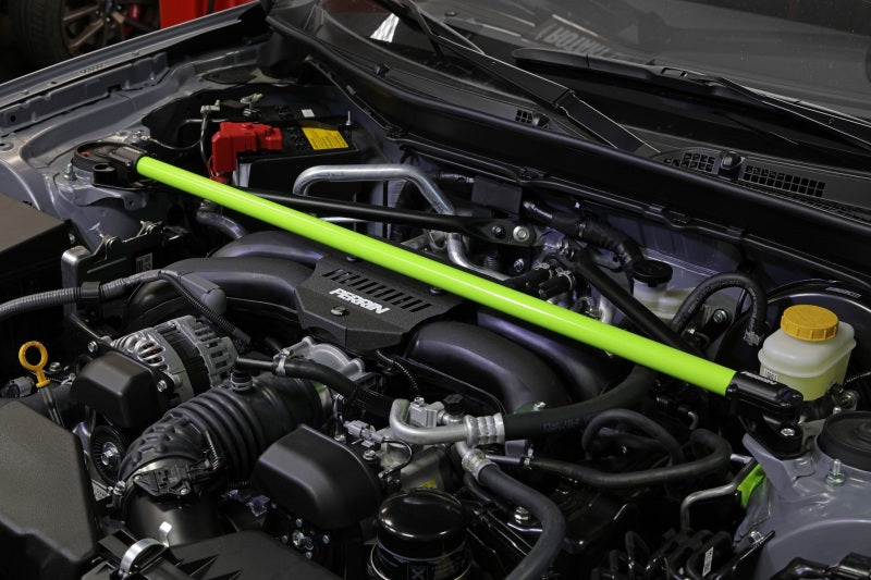 Perrin Performance Neon Yellow Front Strut Brace for Subaru BRZ, Toyota GR86, 86 & Scion FR-S (Part Number: perPSP-SUS-066NY)