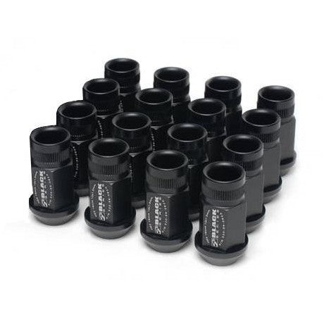 Skunk2 Racing 12x1.25 Forged Lug Nut Set in Black – Lightweight and Durable Wheel Fasteners