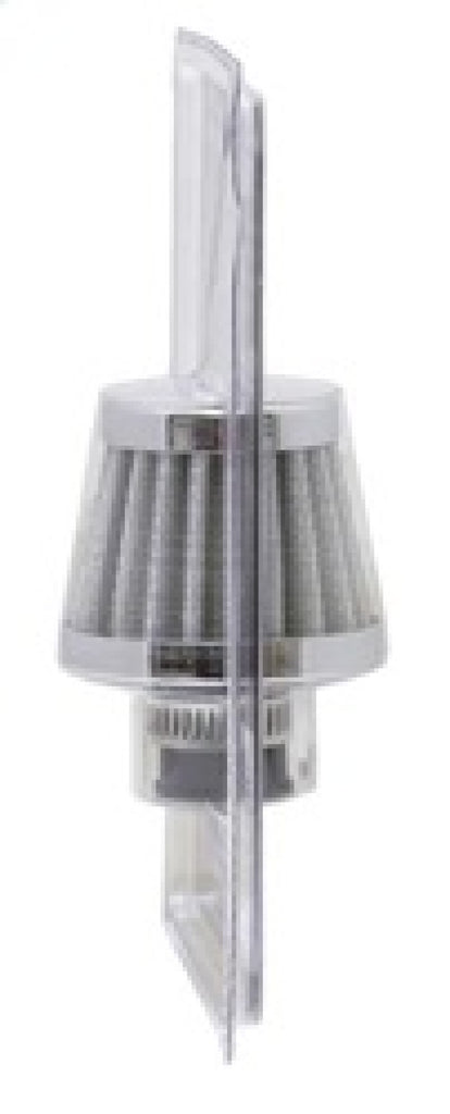 K&N Engineering 62-1600WT Cone-Shaped Crankcase Vent Filter with Chrome Top and Base