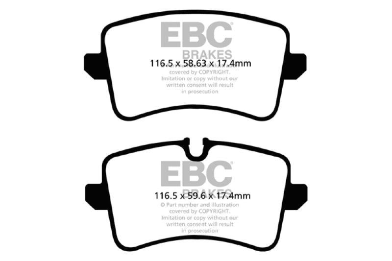 EBC Redstuff Ceramic Low Dust Brake Pads for Audi A6 and RS5 * Part Number ebcDP32082C