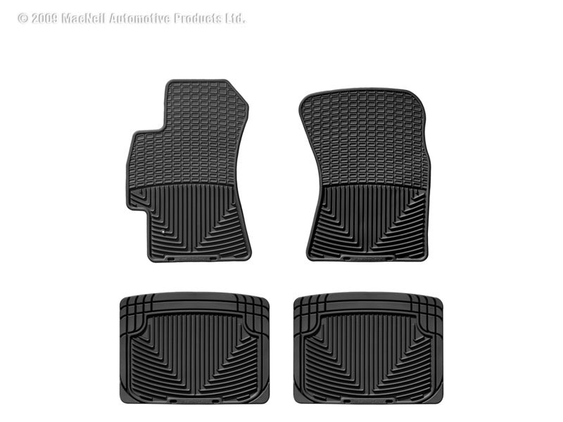 WeatherTech All-Weather Floor Mats Front and Rear Black for Subaru Legacy, Part Number W52-W20