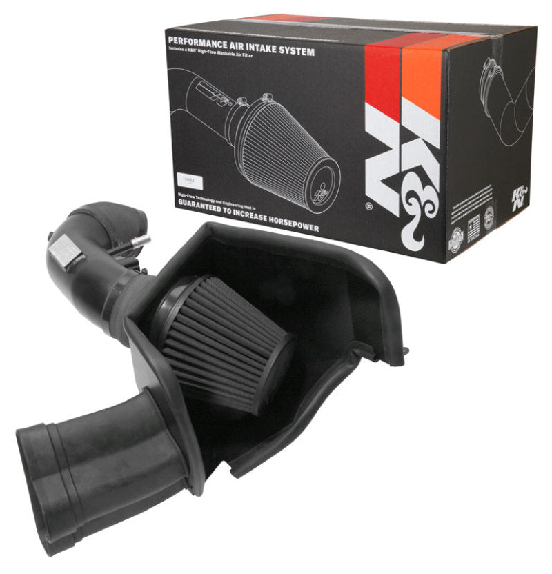 K&N Engineering Blackhawk Induction Cold Air Intake System for 2018-2022 Ford Mustang GT V8 5.0L
