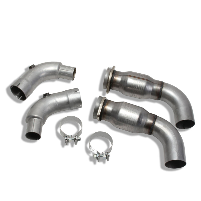 BBK 15-20 Ford Mustang GT 3-Inch Short Mid Pipe Kit with Catalytic Converters for Long Tube Headers