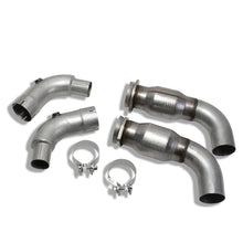 Load image into Gallery viewer, BBK 15-20 Ford Mustang GT 3-Inch Short Mid Pipe Kit with Catalytic Converters for Long Tube Headers
