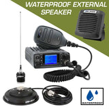 Rugged Radios GMR25 Waterproof GMRS Mobile Radio Kit with External Speaker