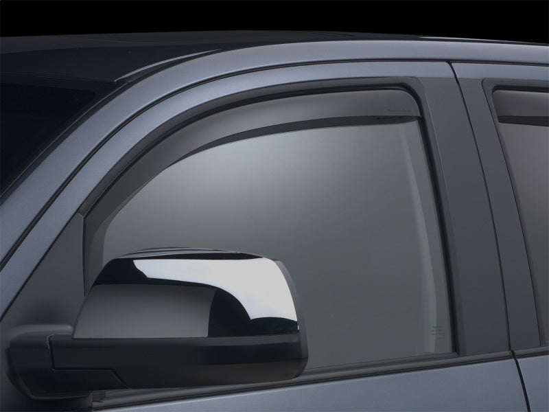 WeatherTech Front Side Window Deflectors for Toyota Tundra CrewMax and Double Cab - Dark Smoke