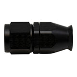 DeatschWerks - Female Swivel Straight Hose End -8 AN (PTFE) with Olive Insert - Anodized Matte Black