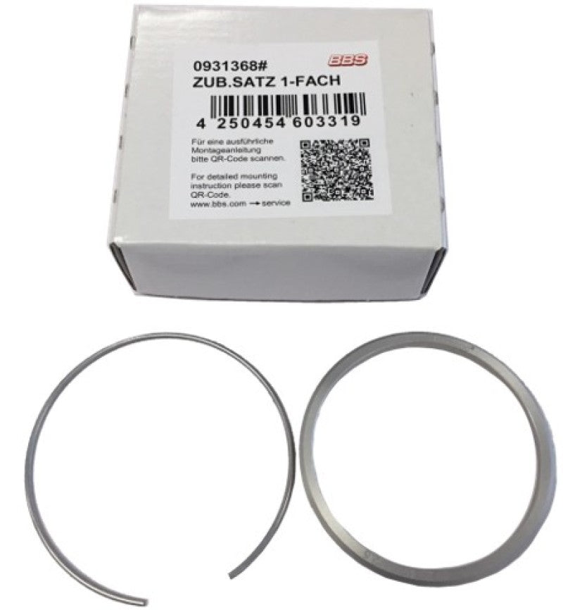 BBS PFS Kit for BMW – Includes 82mm Outer Diameter Ring and 72.5mm Inner Diameter Ring with 82mm Clip