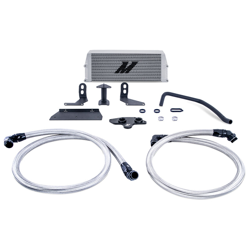 Mishimoto 2011-2019 Ford 6.7L Powerstroke Performance Oil Cooler Kit - Silver