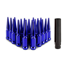 Load image into Gallery viewer, Mishimoto Steel Spiked Lug Nuts M12x1.5 – 20-Piece Blue Set for BMW Z3