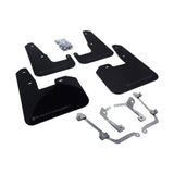 Rally Armor UR Series Polyurethane Mud Flap Set for Subaru Impreza and WRX Hatchback – Black with Grey Logo