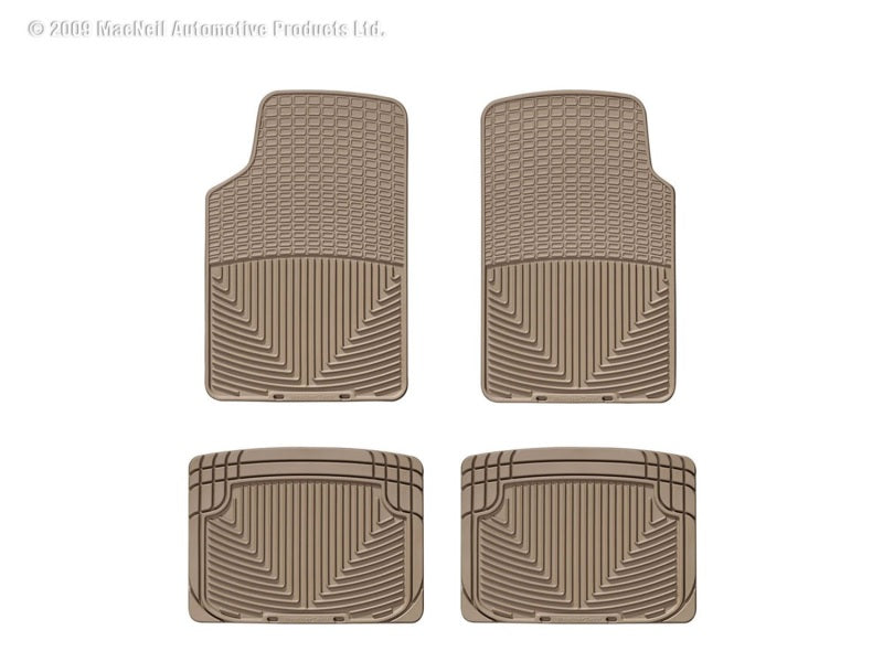 WeatherTech All-Weather Floor Mats for Front and Rear in Tan * Part Number WETW3TN-W20TN