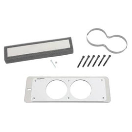 AutoMeter Mounting Solutions Gauge Mount Cage for 1988-1993 Ford Mustang – Silver, 2-5/8 inch Dual Gauge Holder