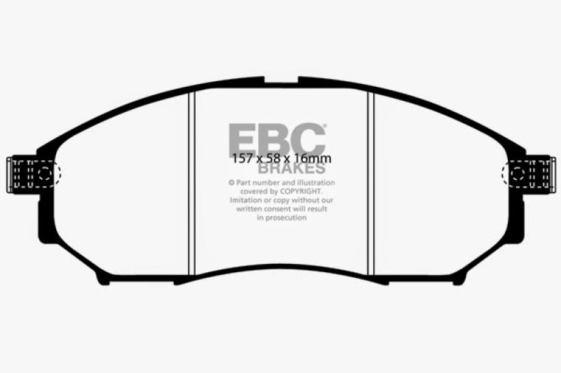 EBC Bluestuff NDX Front Brake Pads for 2005-2009 Nissan 350Z and Infiniti G35