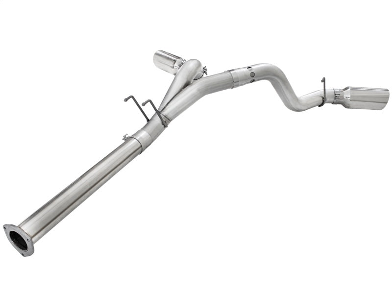 aFe Atlas 4-Inch DPF-Back Exhaust System with Polished Tip for 2011-2014 Ford Diesel Trucks V8-6.7L
