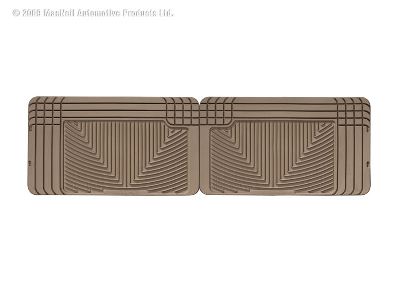 WeatherTech All-Weather Rear Floor Mats for 1990-1991 Volkswagen Vanagon - Tan