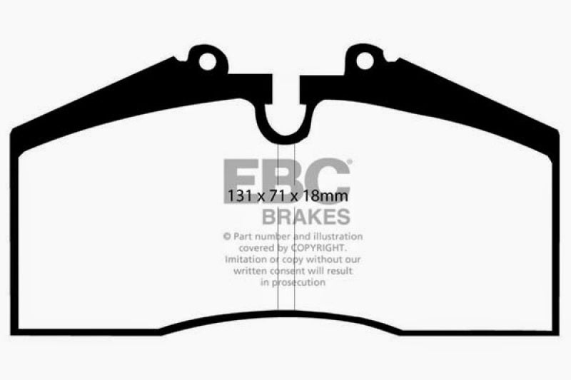 EBC Yellowstuff Rear Brake Pads for Porsche 911 (993) and 928 * High-Performance Street and Track Use