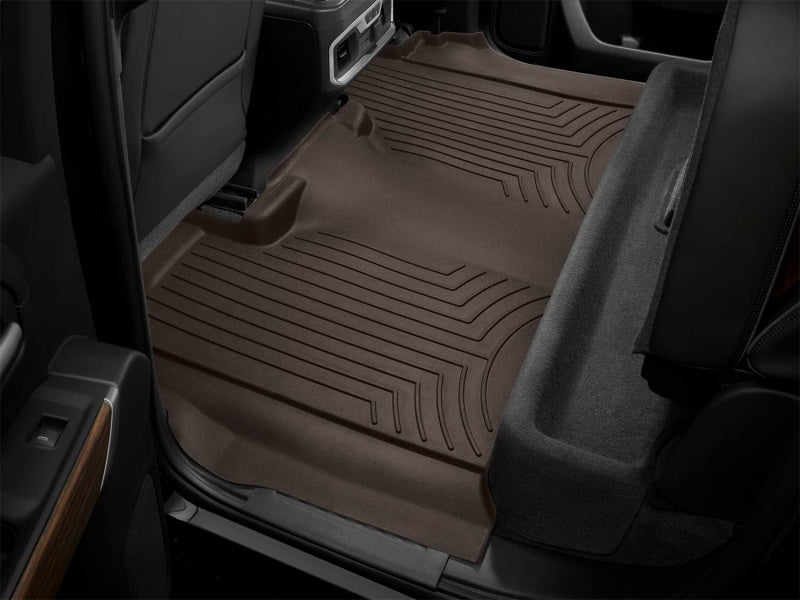 WeatherTech FloorLiner HP Rear Floor Mats Cocoa for 2019 Chevrolet Silverado 1500 and GMC Sierra 1500 – Part WET4714362IM