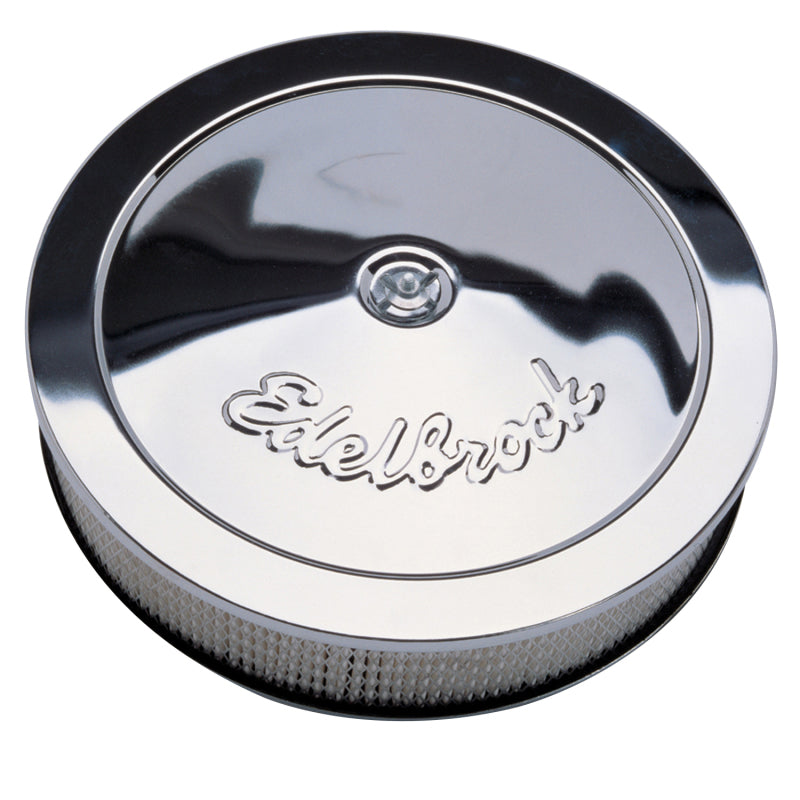 Edelbrock Pro-Flo Series 14-Inch Chrome Round Air Cleaner Part #1207