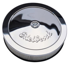 Load image into Gallery viewer, Edelbrock Pro-Flo Series 14-Inch Chrome Round Air Cleaner Part #1207