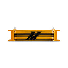 Load image into Gallery viewer, Mishimoto Universal -6AN 10-Row Oil Cooler in Gold Finish