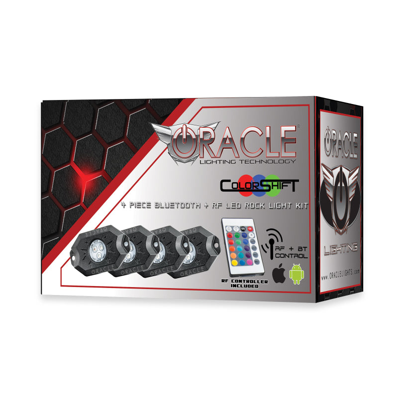 Oracle Lighting Bluetooth + RF ColorSHIFT Underbody Rock Light Kit for 4x4 Vehicles