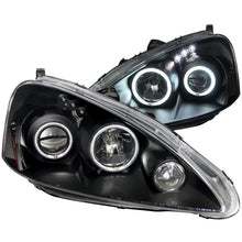 Load image into Gallery viewer, ANZO 2005-2006 Acura RSX Projector Headlights with Halo Black Housing – Clear Lens Pair