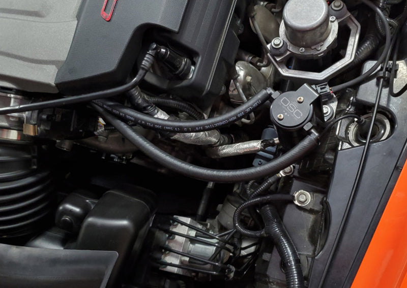 J&L JLT3087D-B 3.0 Driver-Side Oil Separator, Black Anodized for 2014-2019 Chevrolet Corvette LT1 6.2L