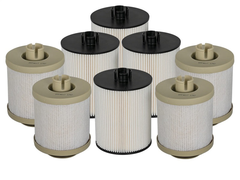 aFe Pro Guard D2 Fuel Filter Part Number AFE44-FF013-MB for 2008-2010 Ford F-250 Super Duty Diesel Trucks (4 Pack)