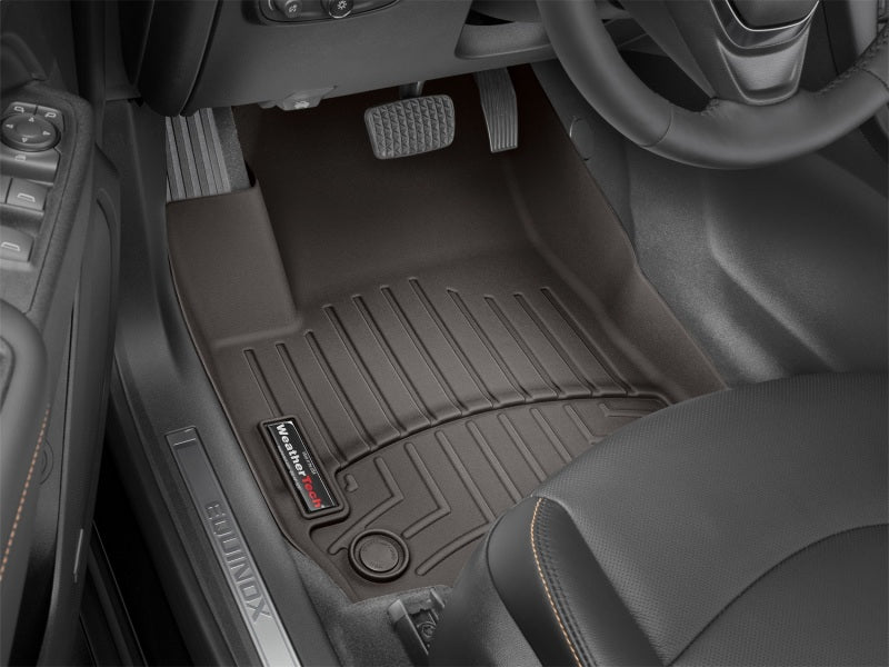 WeatherTech DigitalFit FloorLiner for 2019 Chevrolet Silverado 1500 and GMC Sierra 1500 - Front Over The Hump in Cocoa