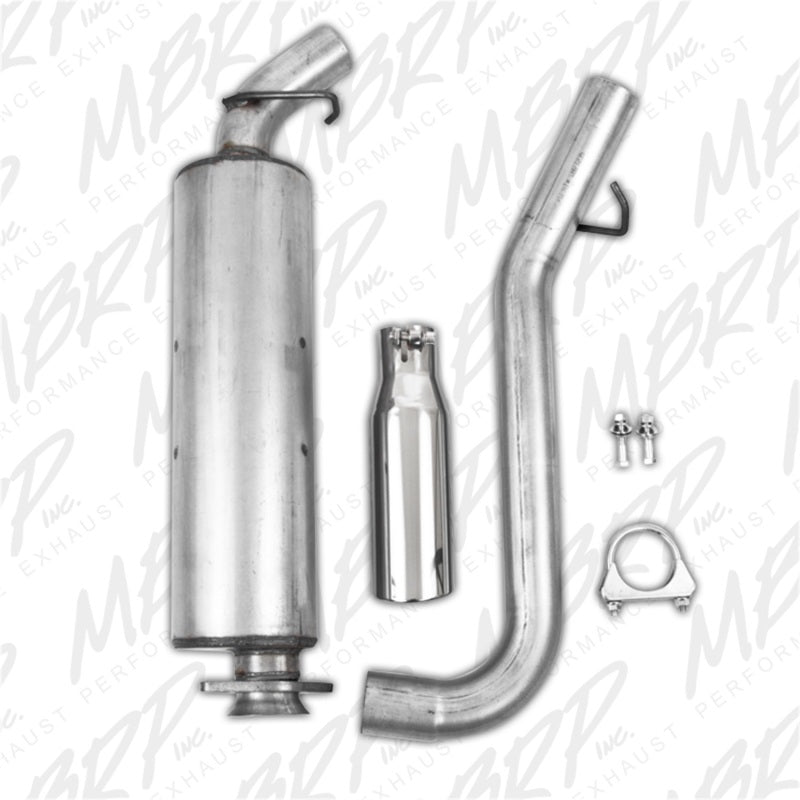MBRP Armor Lite Series Cat Back Exhaust System for Jeep Wrangler 2002-2006 2.5L & 4.0L