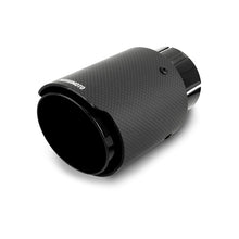 Load image into Gallery viewer, Mishimoto Carbon Fiber Muffler Tip 2.5-inch Inlet, 3.5-inch Outlet, Black - Part Number misMMEXH-TIP-CF25BK